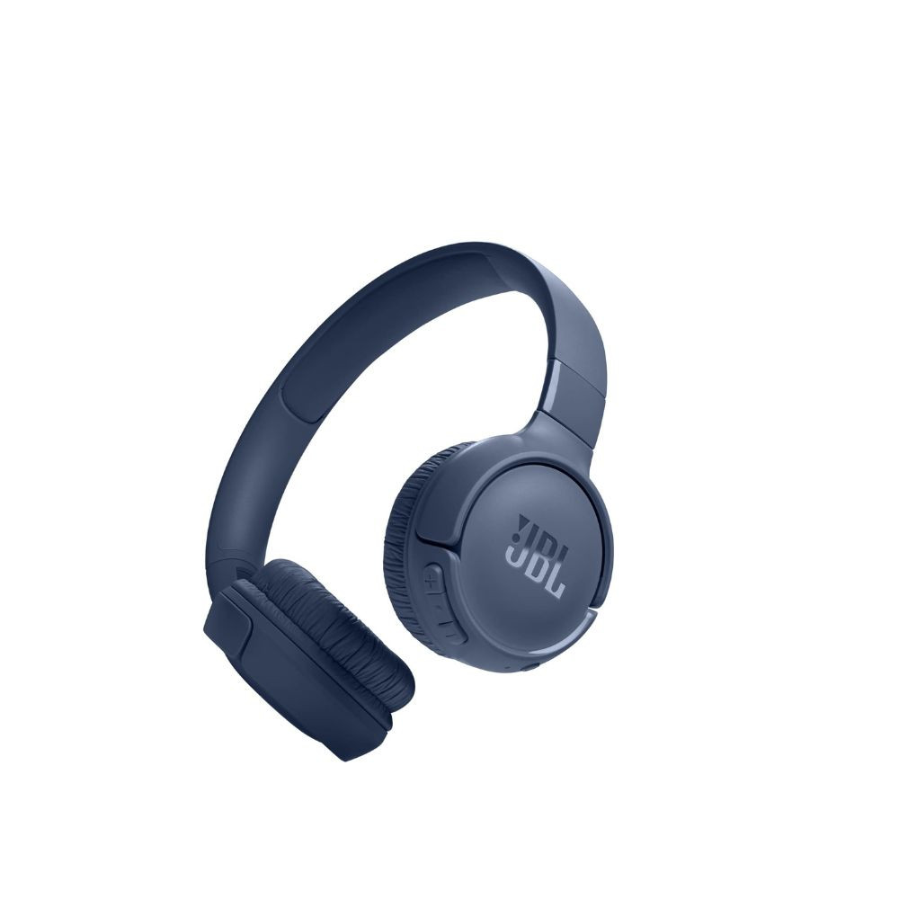 Tune 520Bt Wireless On Ear Headphones Pure Bass Sound 57H Battery Hands Free Call Plus Voice Aware Multi Point Connection Lightweight And Foldable Blue