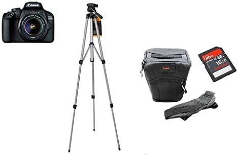 Canon EOS 4000D EF-S 18-55mm III Lens with Tripod, DSLR Bag and 16GB SDHC Memory Card