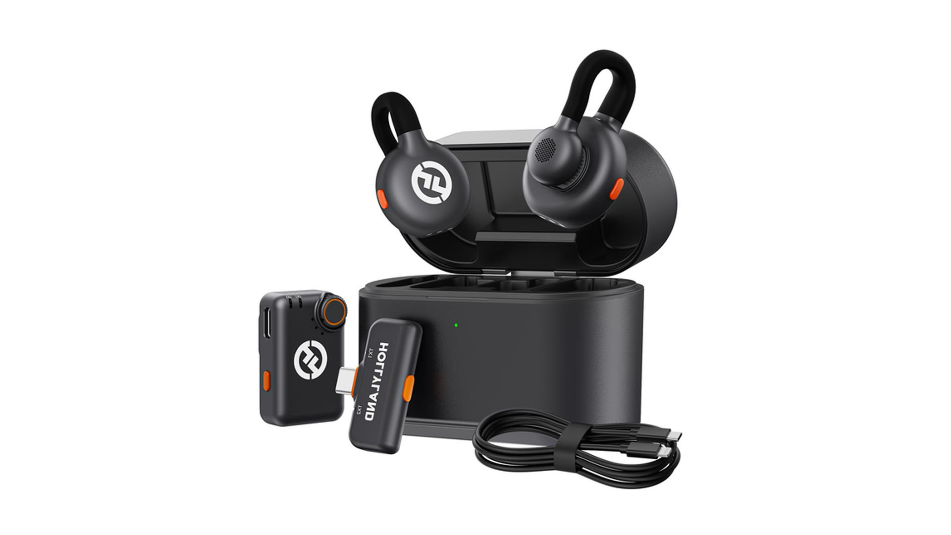 Hollyland Lark M2S (Black, LARK M2S(Camera RX + Type-C RX+C-L Cable))