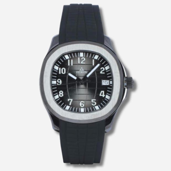 Fitron Men’s Quartz Watch Black Rubber Strap