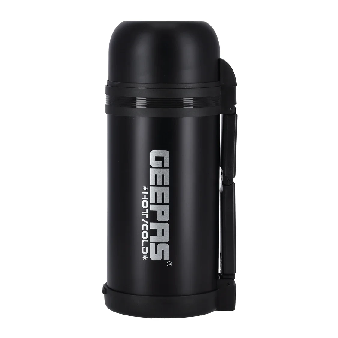 Geepas GSVB4110 Stainless Steel Vacuum Bottle  1.2 Liter  Double-Walled 188 Stainless Steel with Copper Coating  Keeps Hot Drinks Warm for 18 Hours and Cold Drinks Cool for 24 Hours  Free from BPA