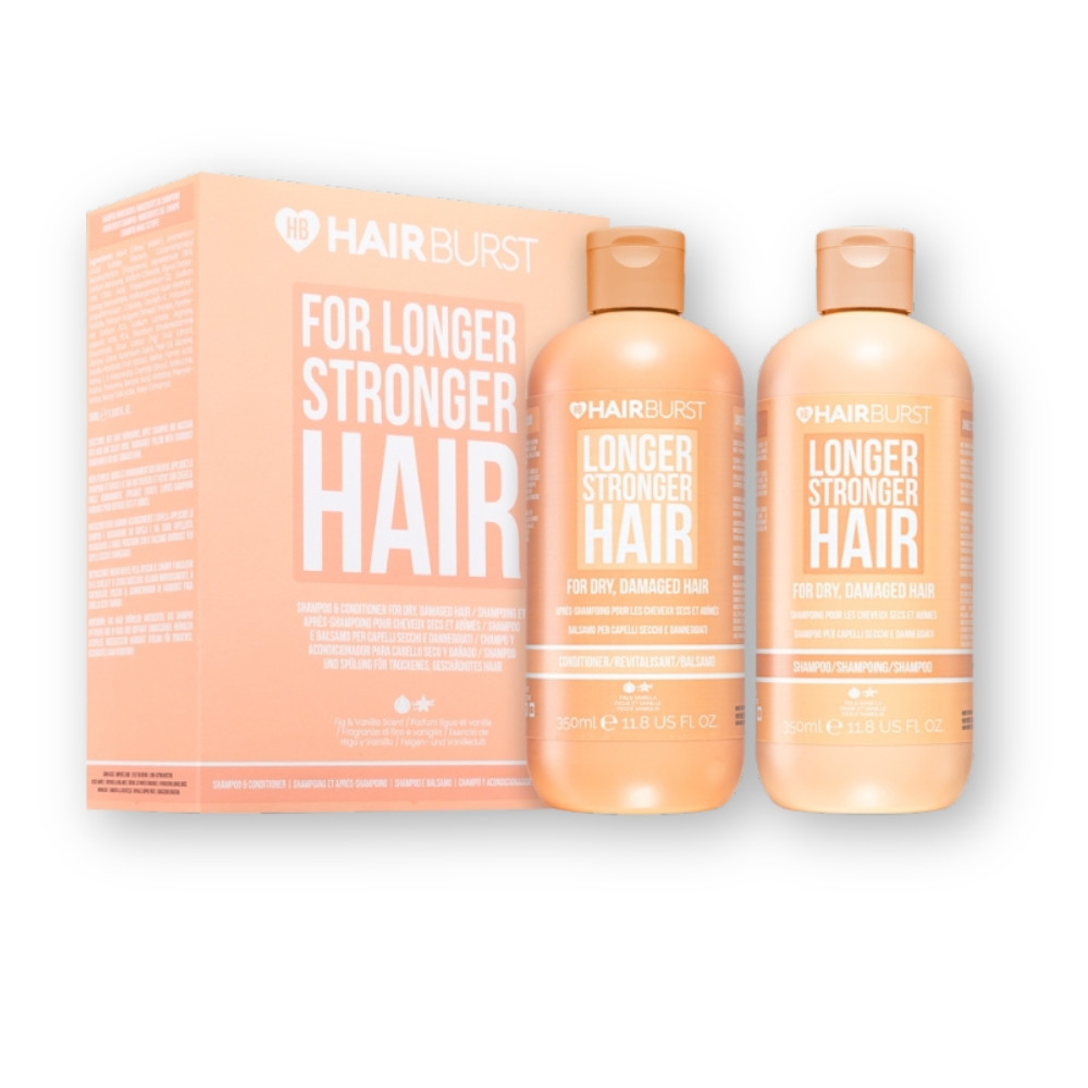 Hairburst Longer Stronger Hair Set for Dry Damaged Hair Repair Strength Deep Hydration