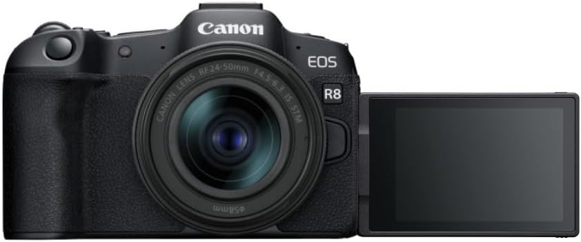 Canon EOS R8+RF 24-50MM F4.5-6.3 IS STM|24.2MP Full-Frame Mirrorless Camera