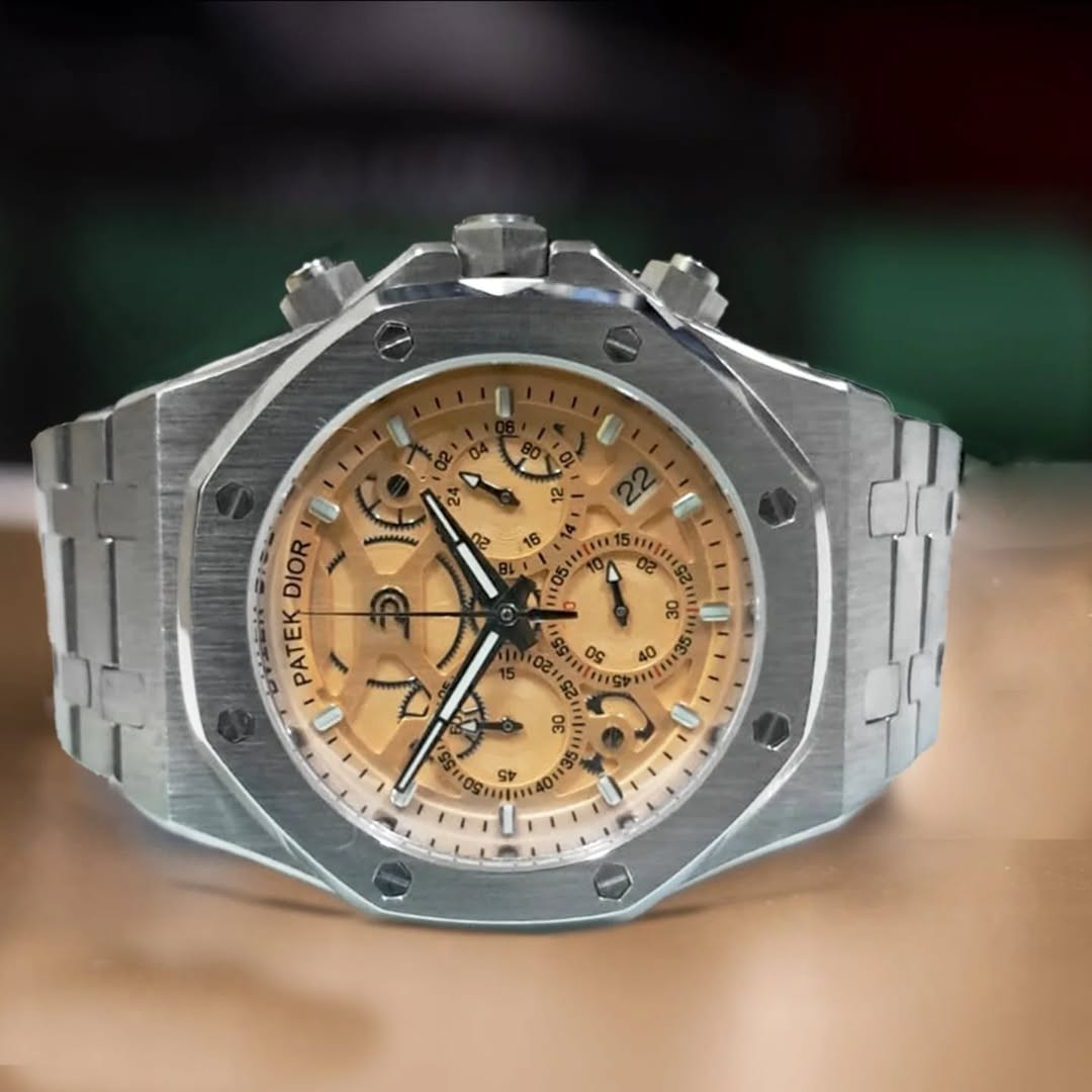 Patek Dior Swiss Movement Watch – Premium 316 Stainless sword Luxury timer